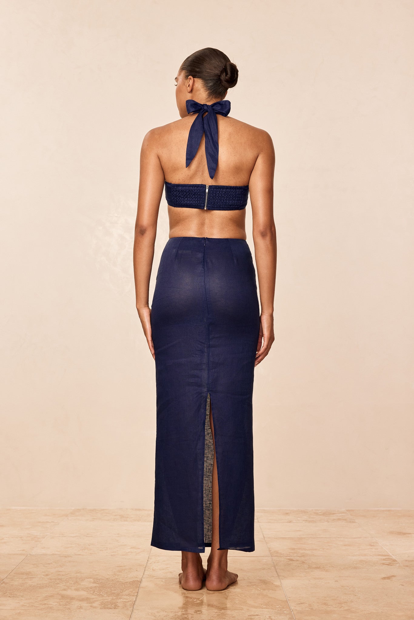 Fontelina Skirt - Midnight Linen