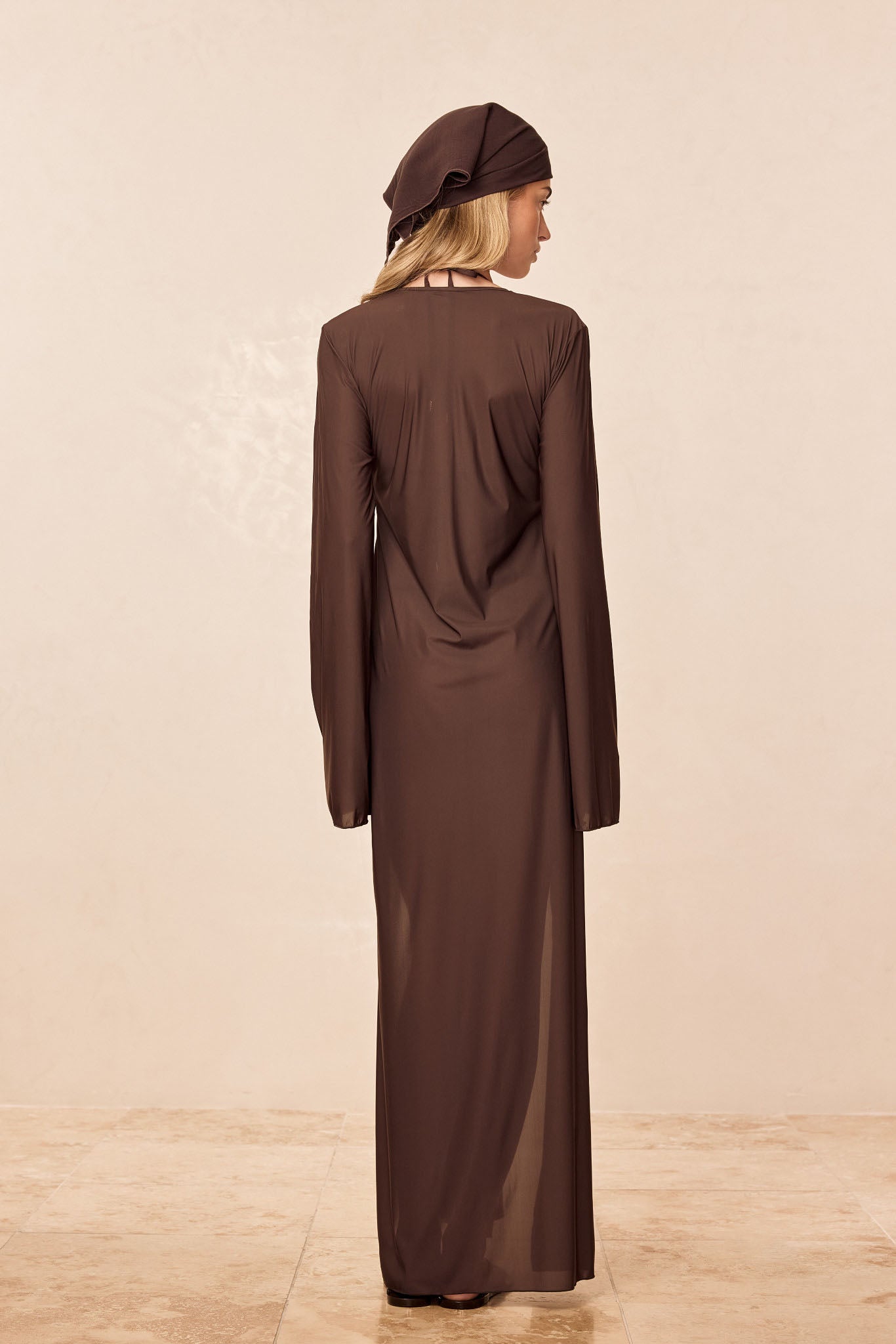 Marabella Kaftan - Espresso Tissue Jersey