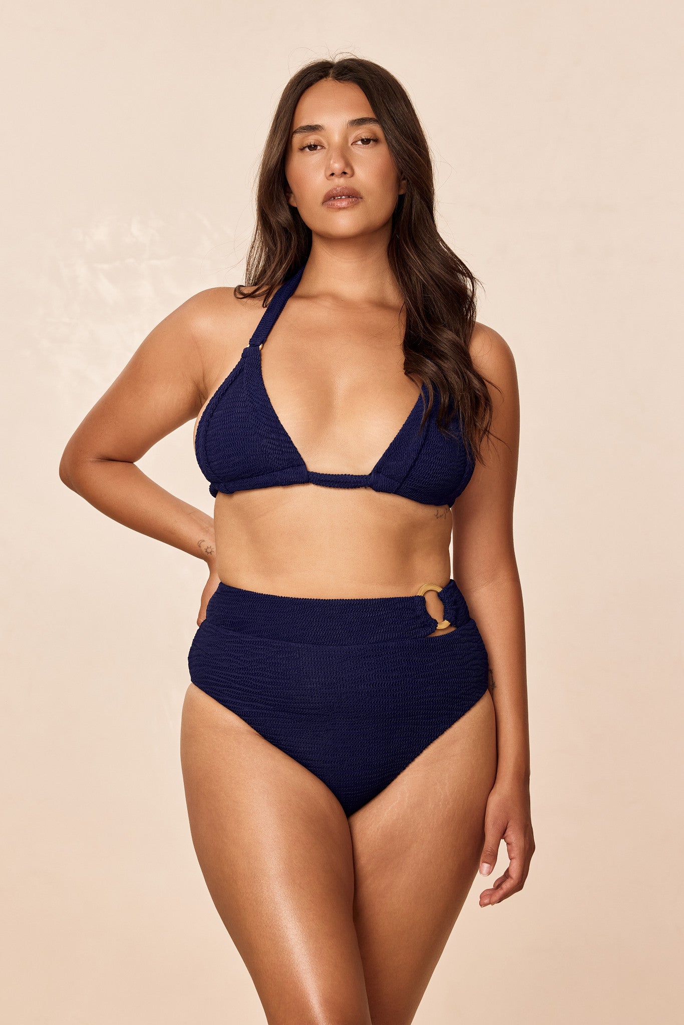 Morocco Top - Midnight Crinkle