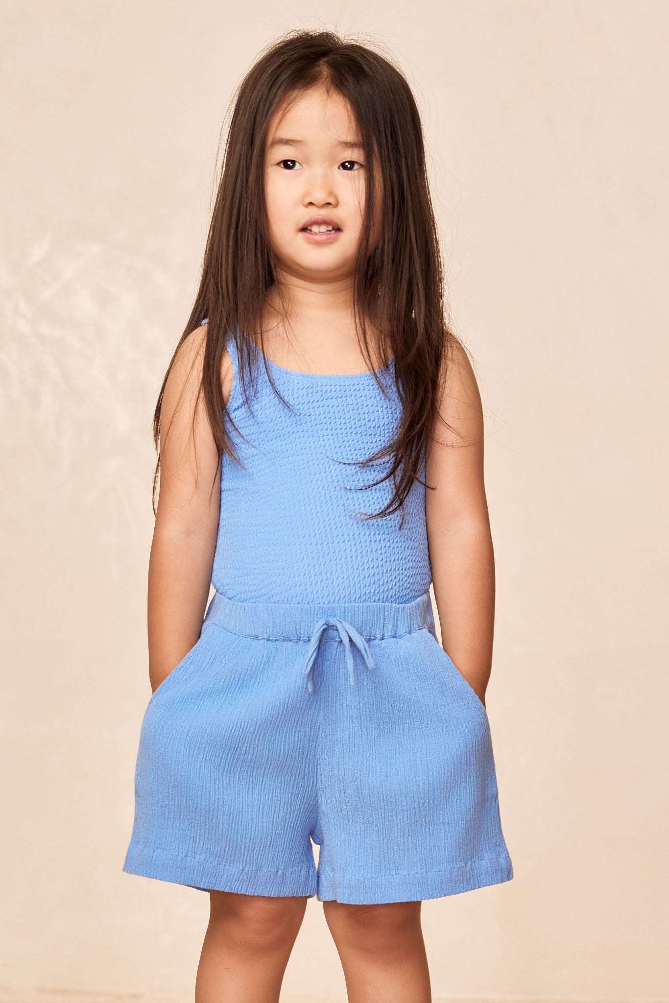 Tuscany Short Kids - Azure Crinkle