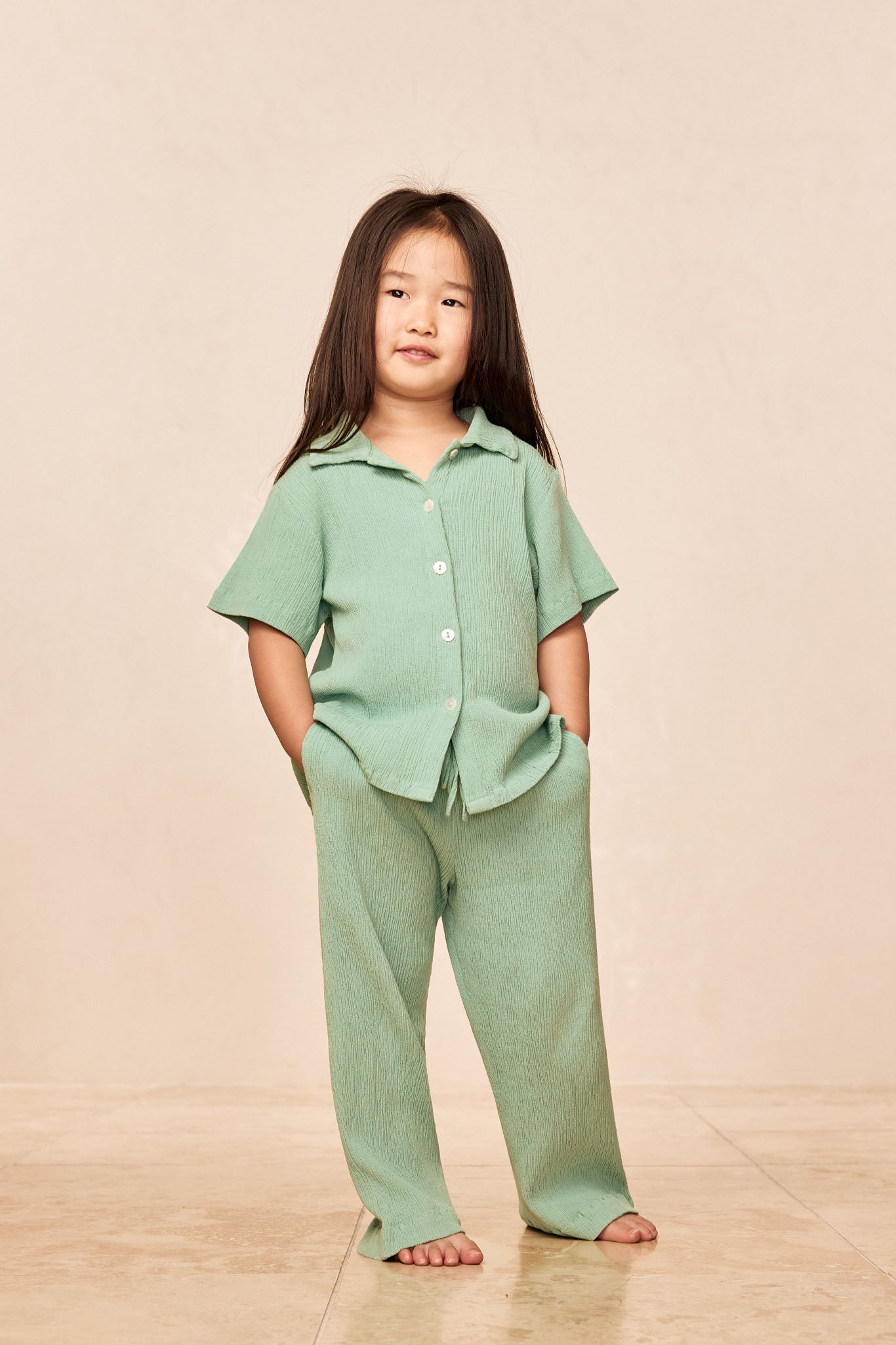 Tuscany Pant Kids - Pond Crinkle