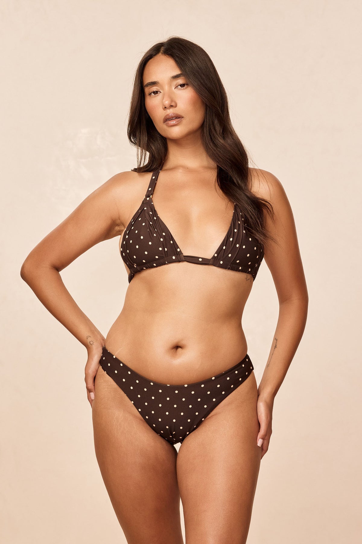 Morocco Top - Espresso Dot