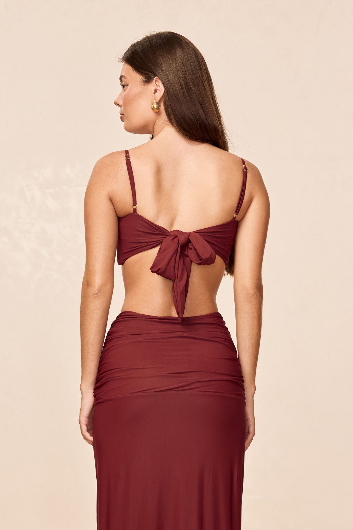 St. Croix Cami Top - Deep Burgundy Tissue Jersey