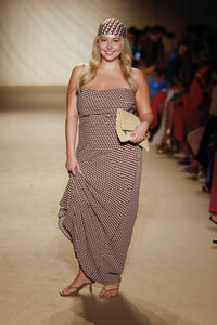 Cote D'azur Dress - Husk Geo