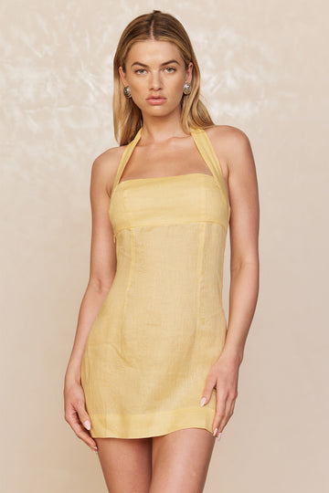 Montserrat Mini Dress - Honey