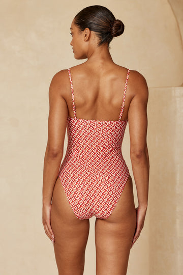 Bahamas One Piece - Lattice Geo