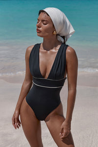 Aruba One Piece - Black/Ivory