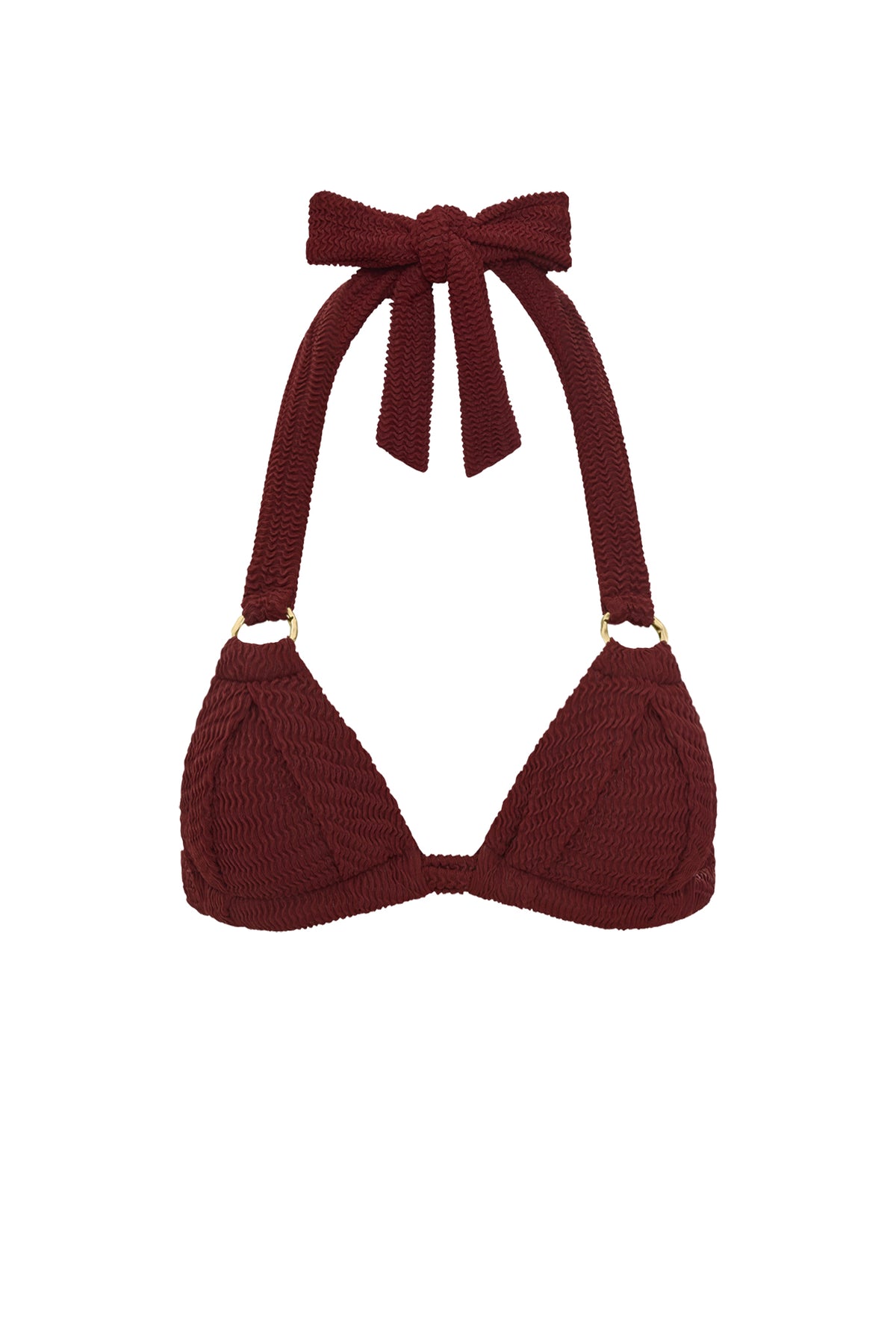 Bari Top - Deep Burgundy Crinkle