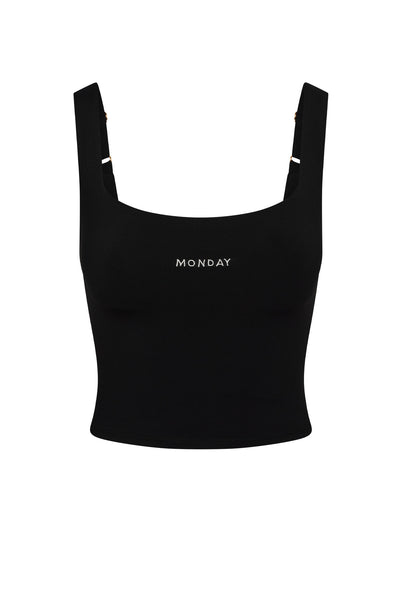Aspen Tank - Black – Monday Swimwear