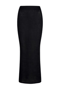 Fontelina Linen Skirt - Black