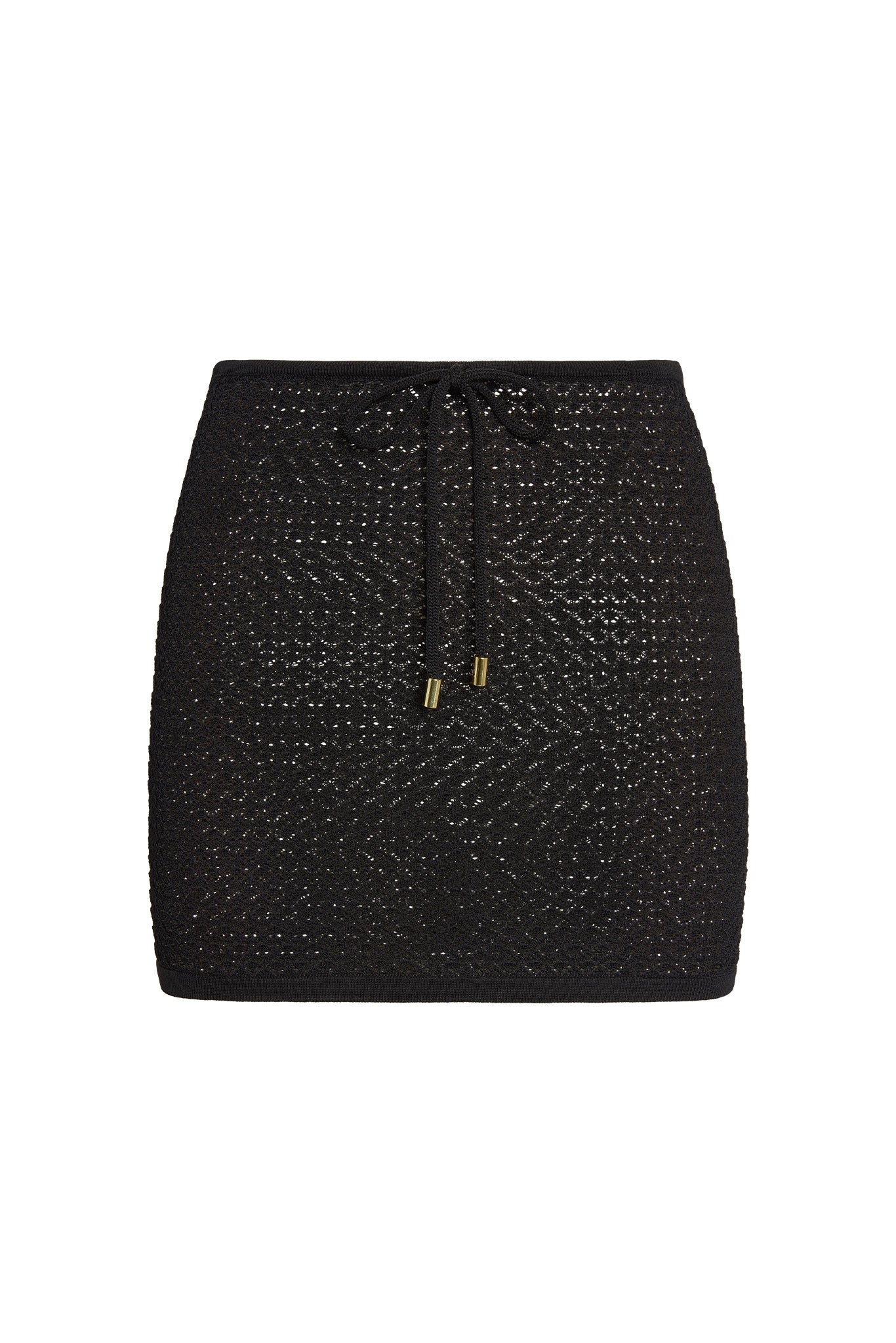 Cartagena Micro Skirt - Black Lace Crochet