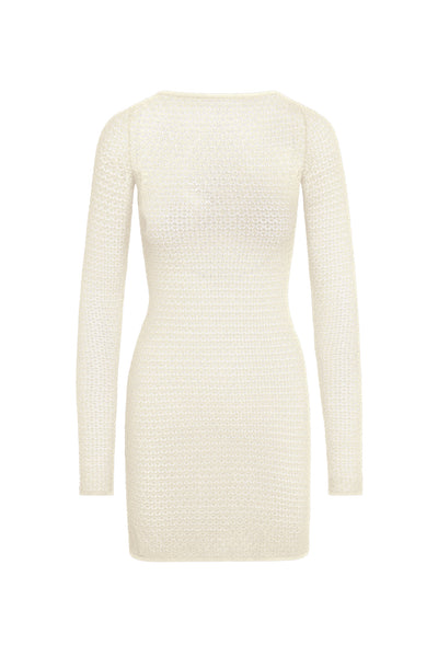Bodrum Mini Dress - Ivory Lace Crochet – Monday Swimwear