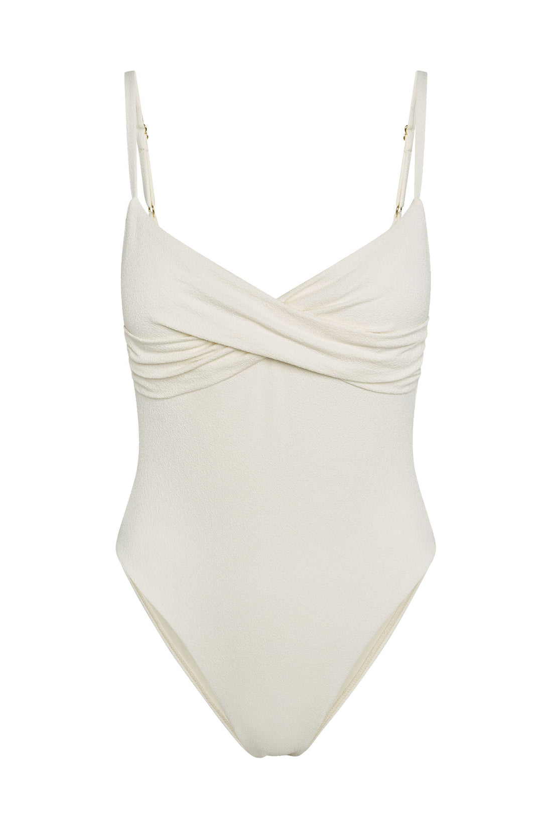 Bordeaux One Piece - Ivory Boucle – Monday Swimwear