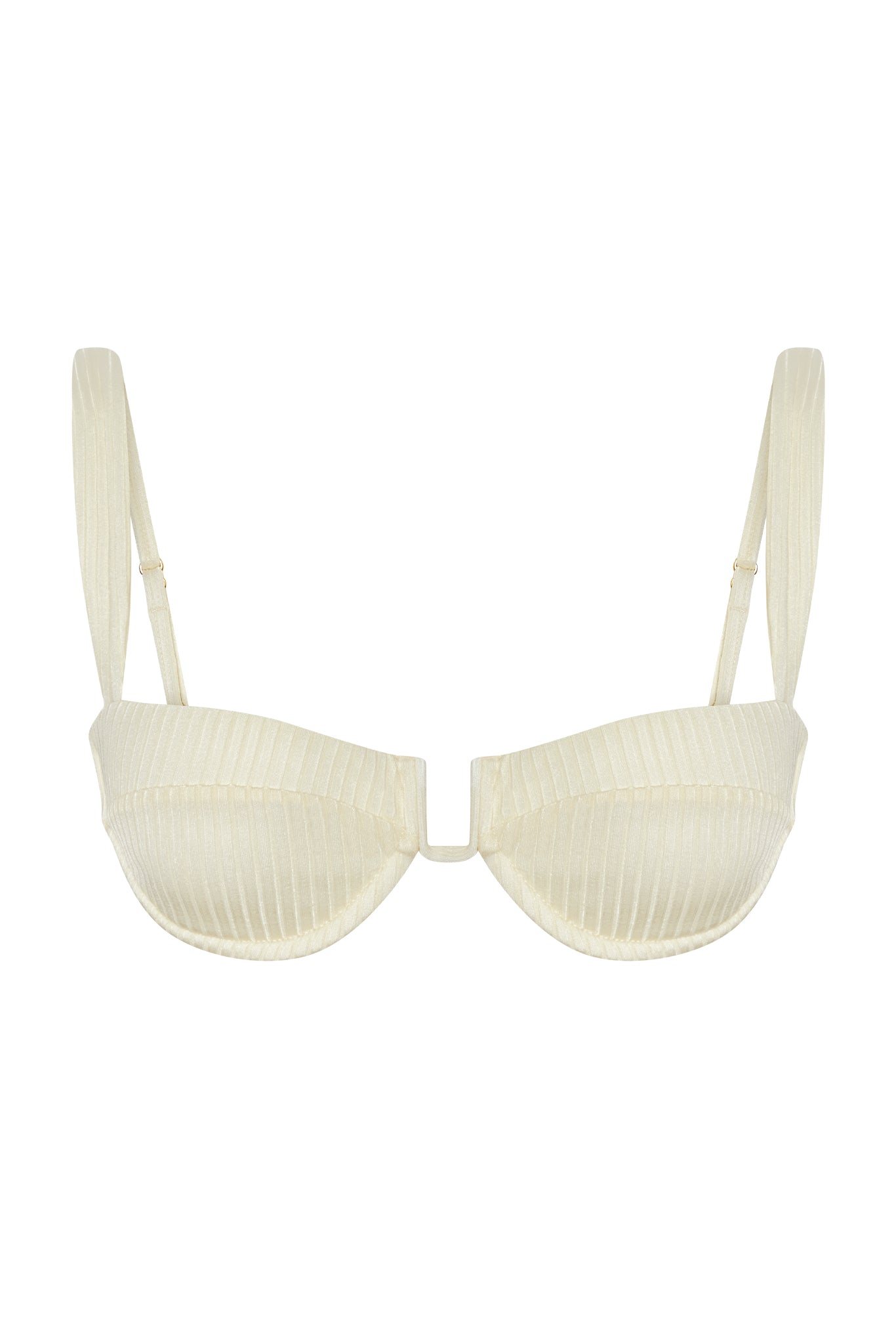Cala Roja Top - Ivory Shiny Rib