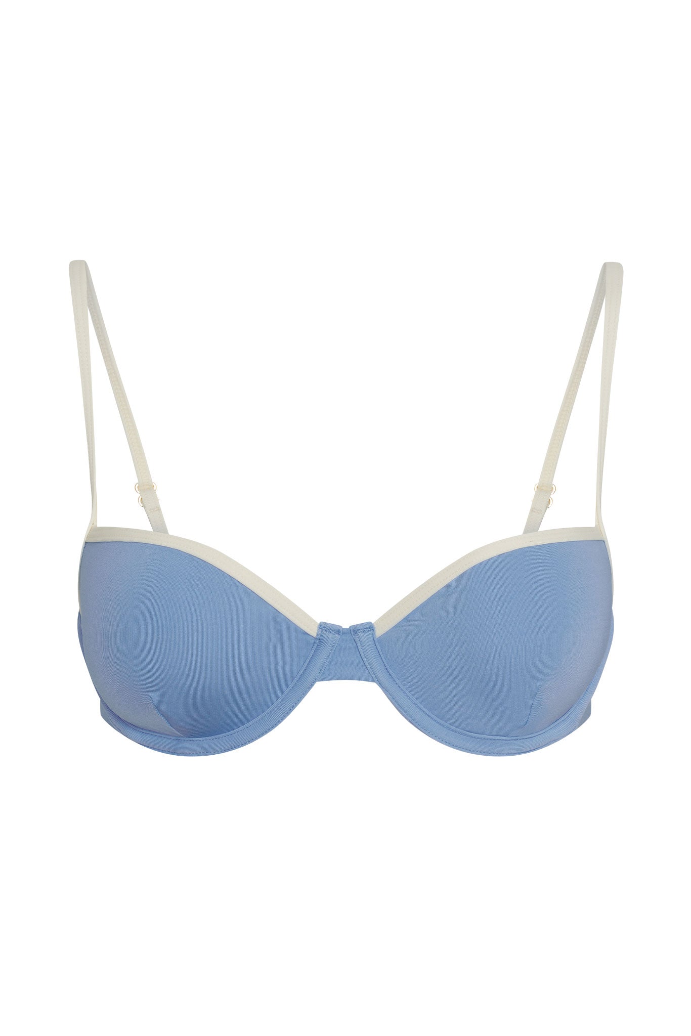 Capri Color Block Top - Azure/Ivory