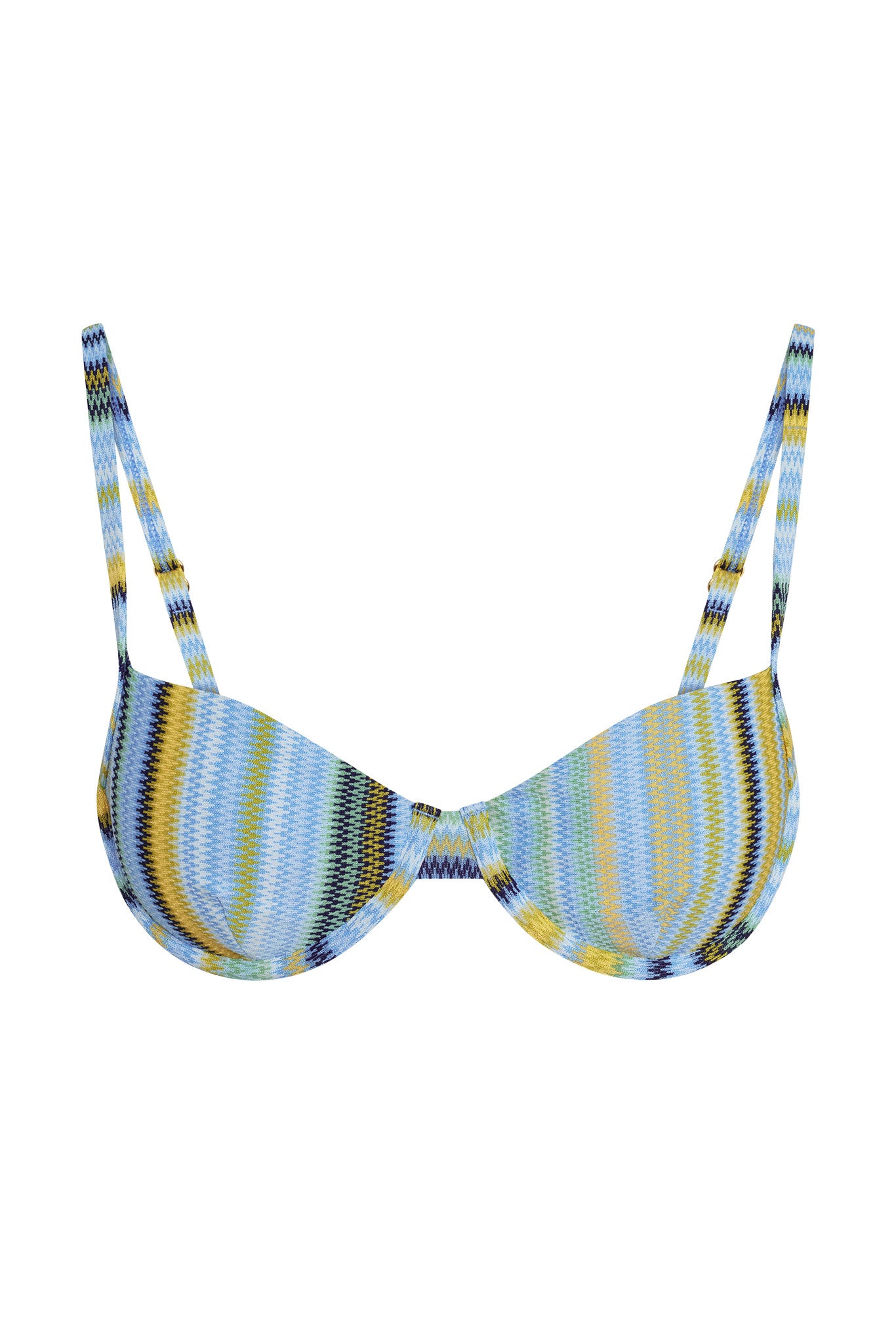 Capri Top - Sardinia Stripe Azure