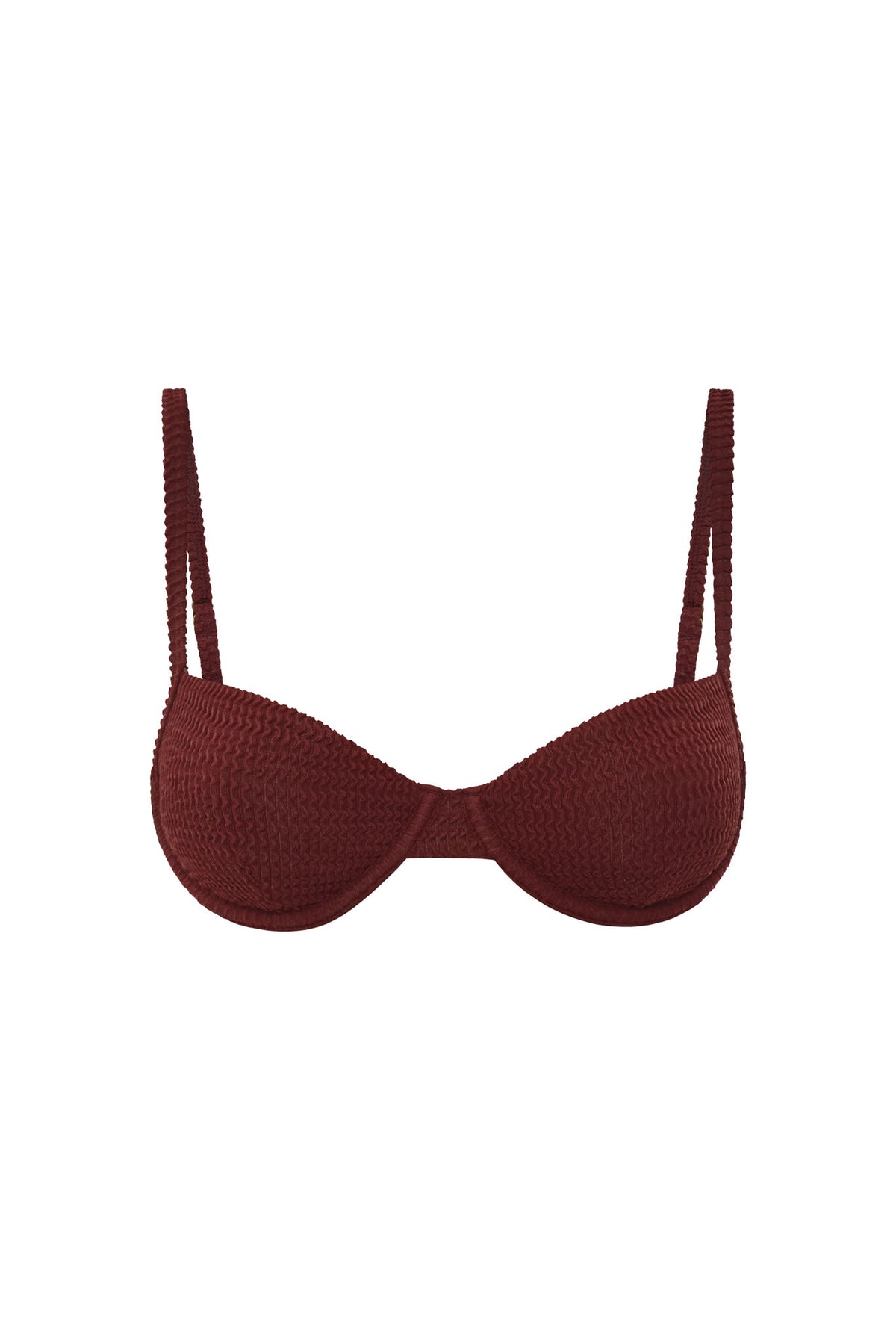 Capri Top - Deep Burgundy Crinkle