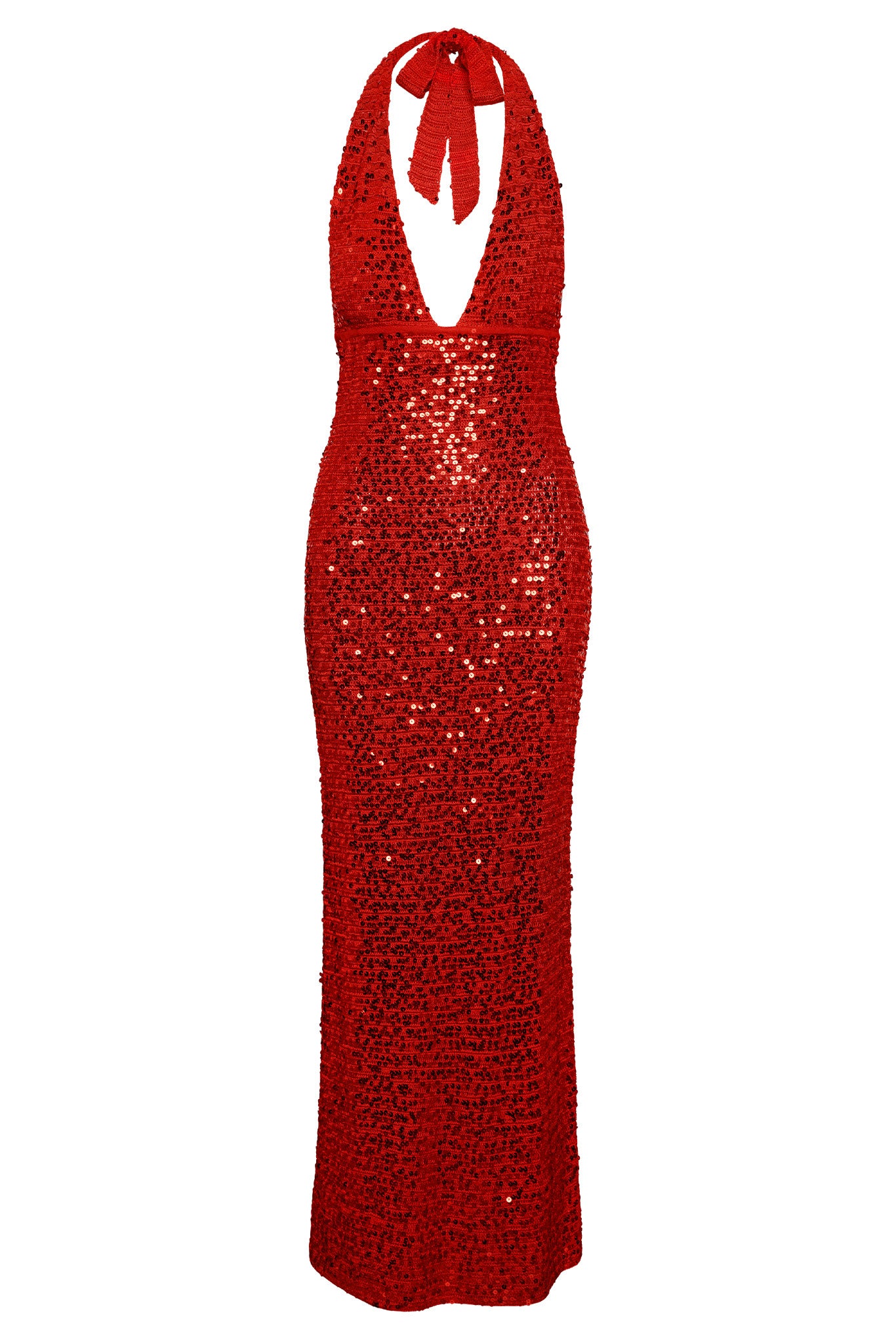 Catania Dress - Chili Pepper Sequin