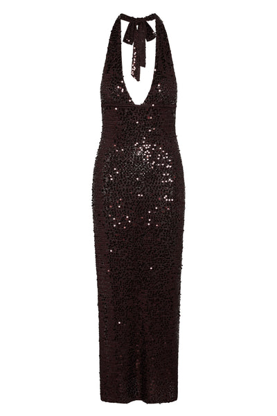 Catania Dress - Espresso Sequin Monday Swimwear Catania Dress - Espresso Sequin Monday Swimwear