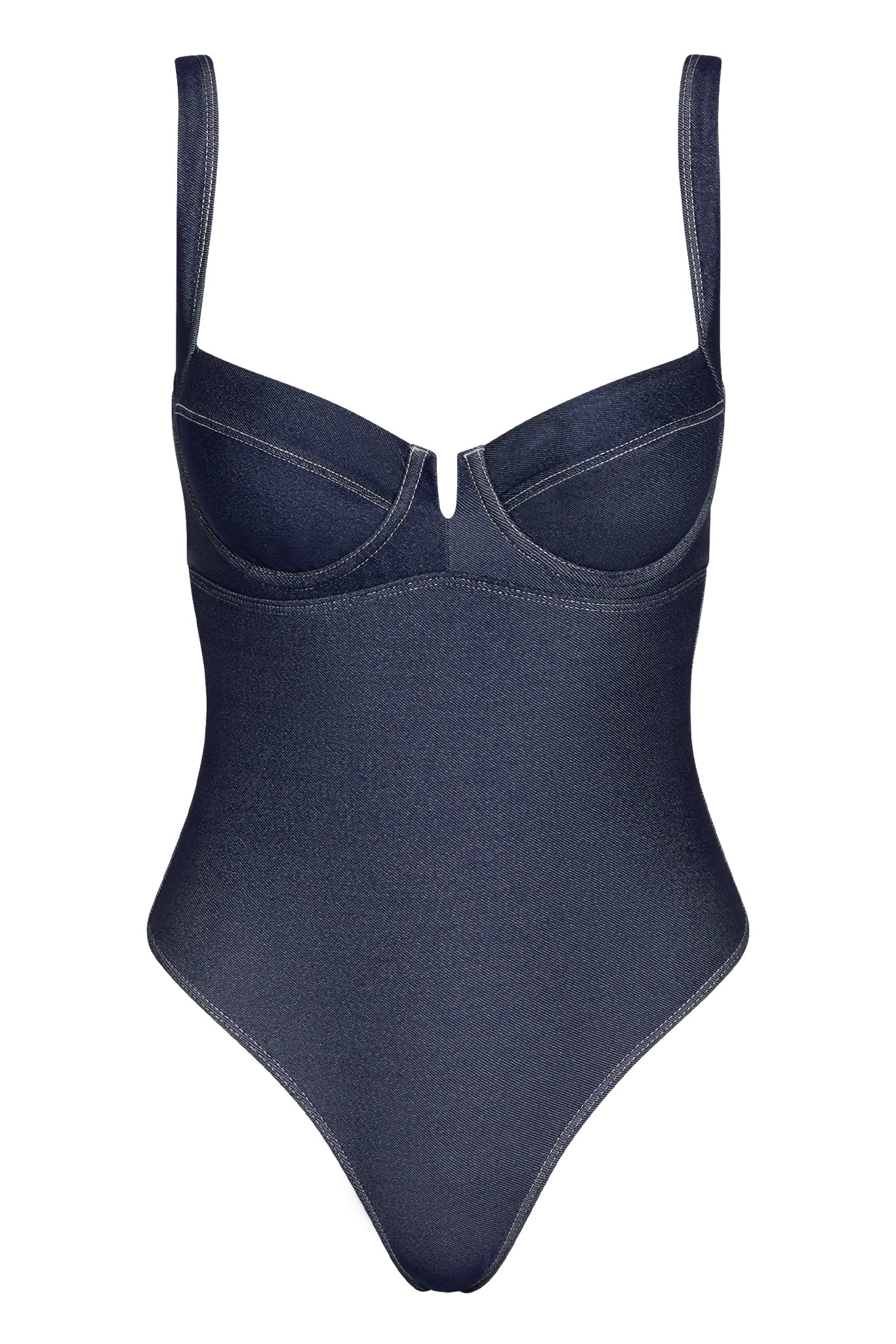 WALNUT Geometric Print Deep V-Neck Halter One-Piece Swimsuit Women