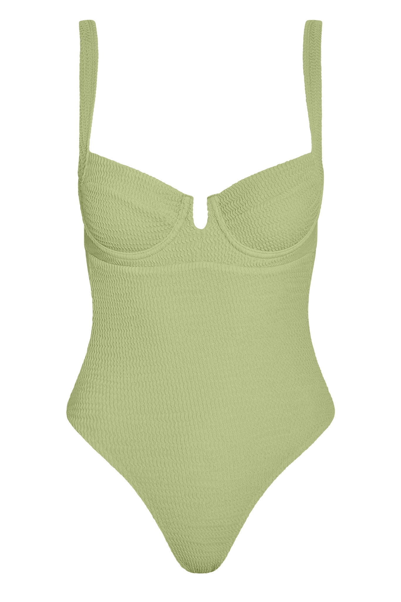 Clovelly One Piece - Avocado Crinkle