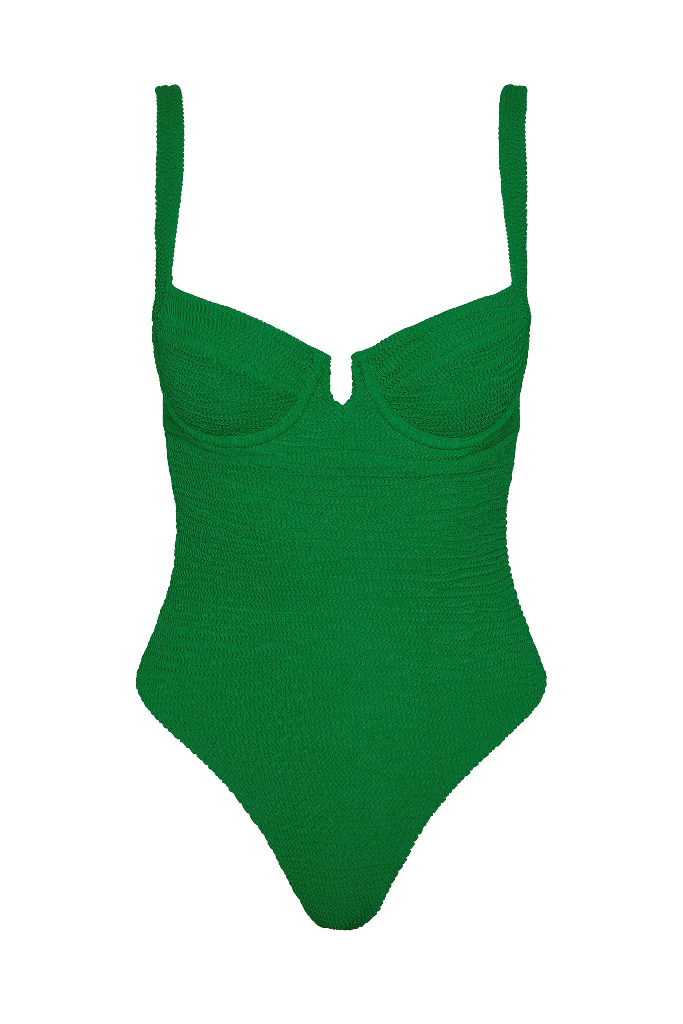Clovelly One Piece - Palm Green Crinkle