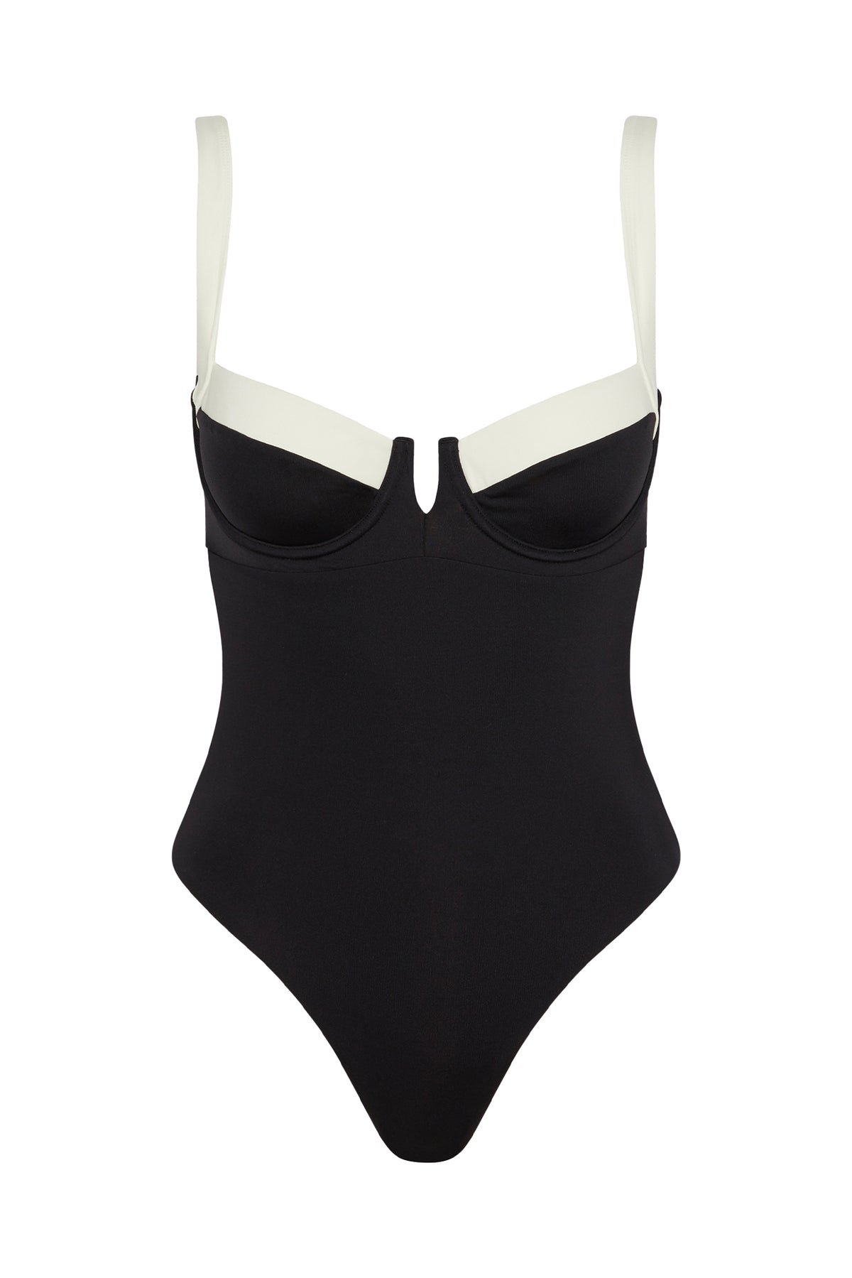 Clovelly One Piece - Black/Ivory