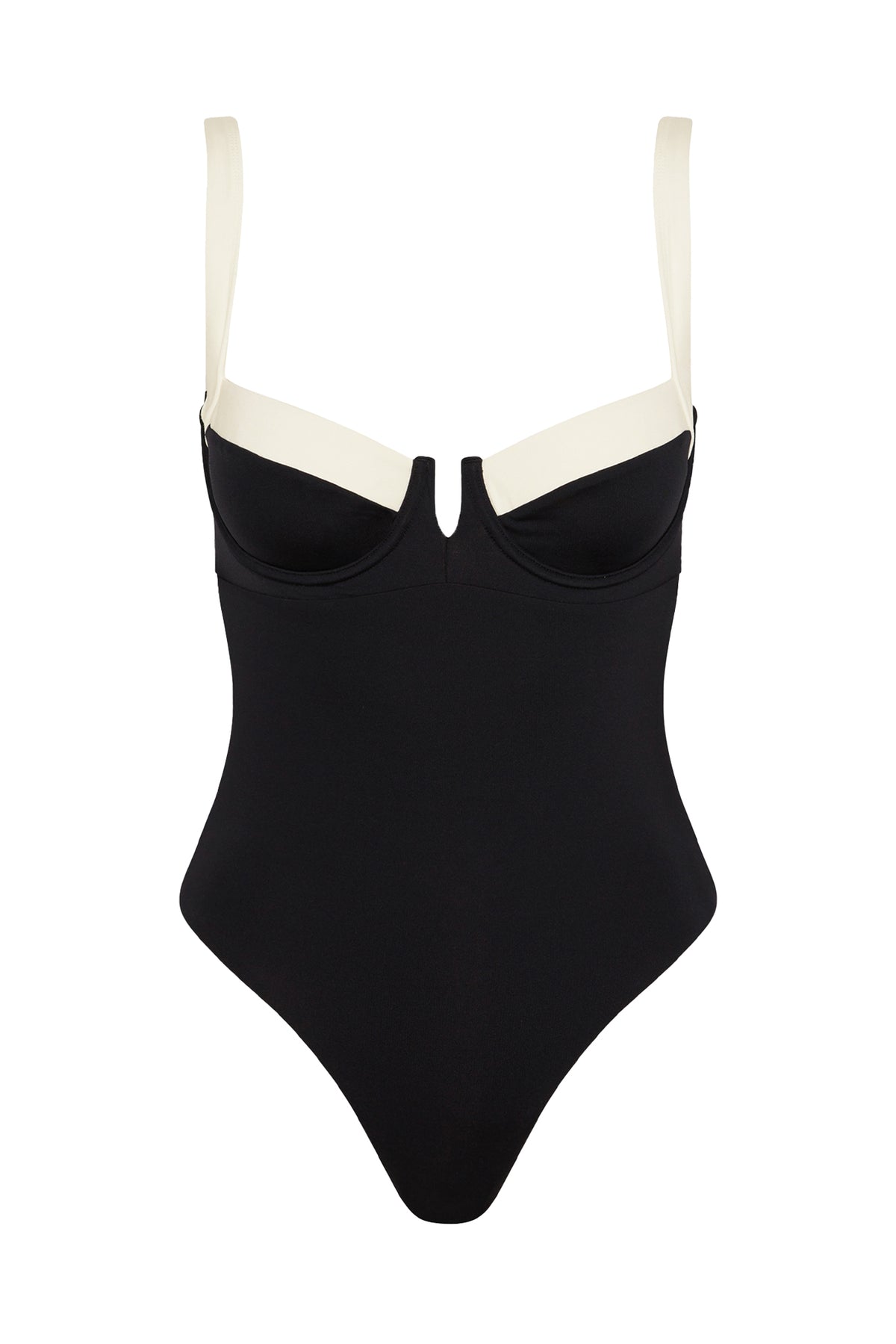 Clovelly One Piece - Black/Ivory
