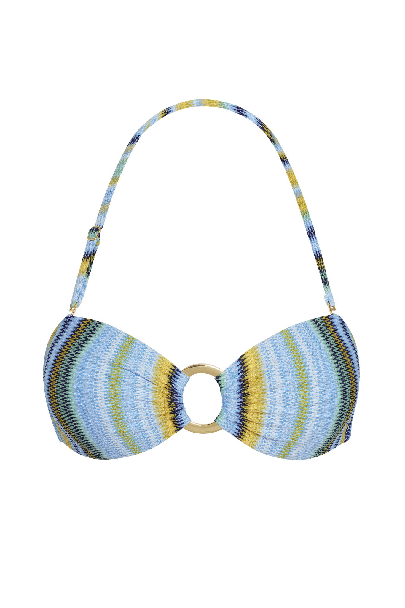Costa Rica Top - Sardinia Stripe Azure