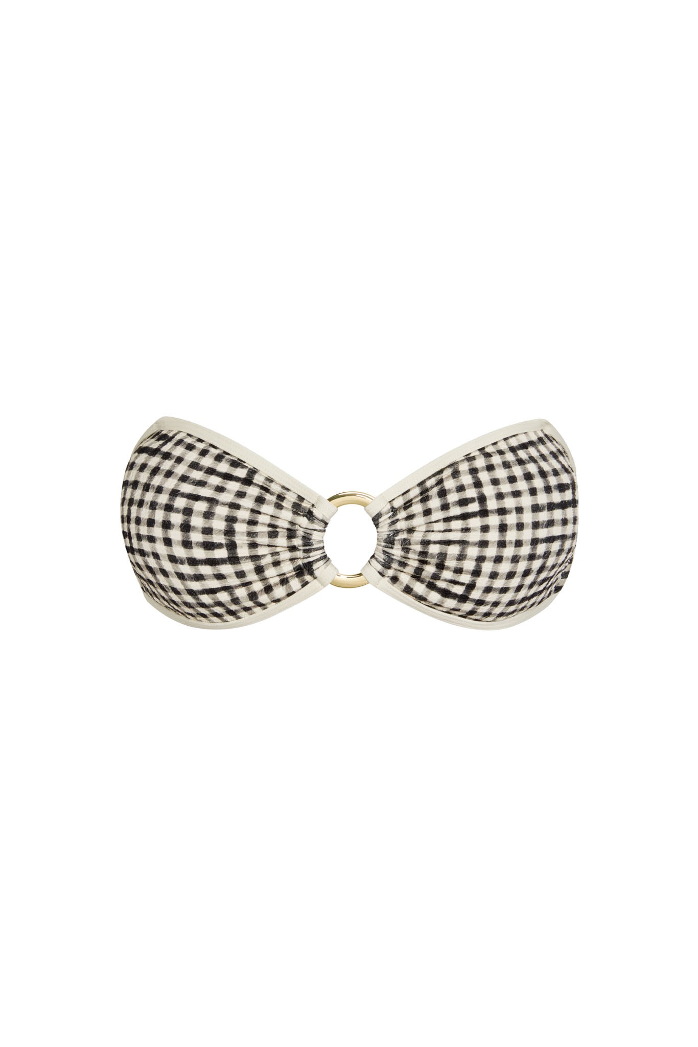 Costa Rica Top Colorblock - Black Gingham