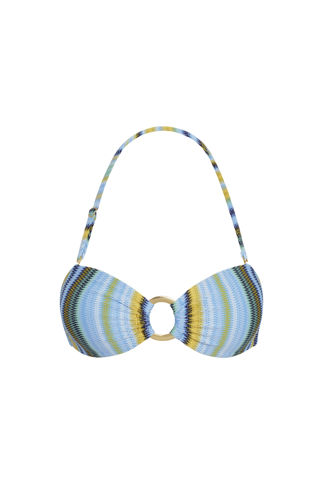 Costa Rica Top - Sardinia Stripe Azure