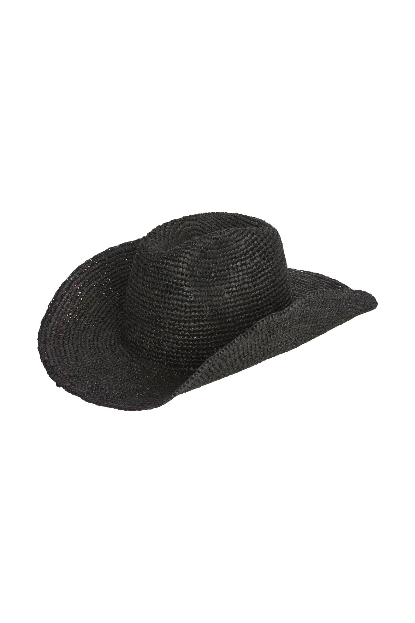 Exuma Raffia Hat - Black