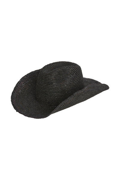 Exuma Raffia Hat - Black – Monday Swimwear