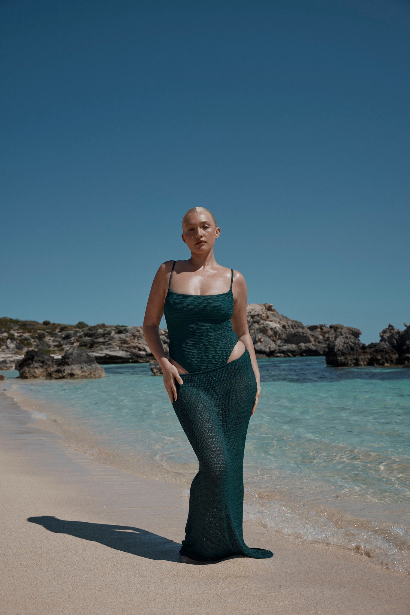 Sausalito One Piece - Evergreen Crinkle