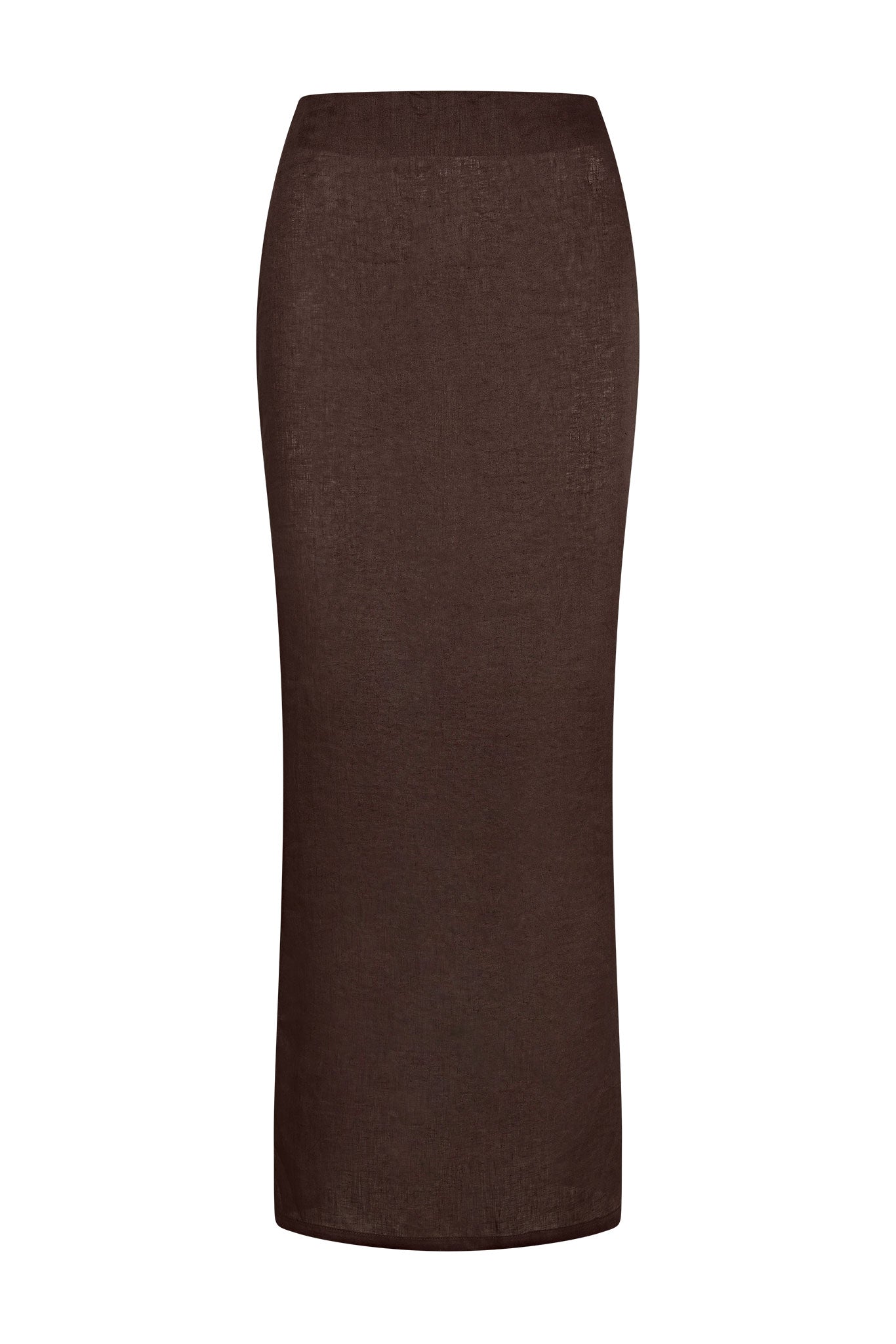 Fontelina Linen Skirt - Espresso Linen