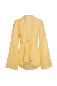 Grenada Tunic - Honey Crinkle Linen