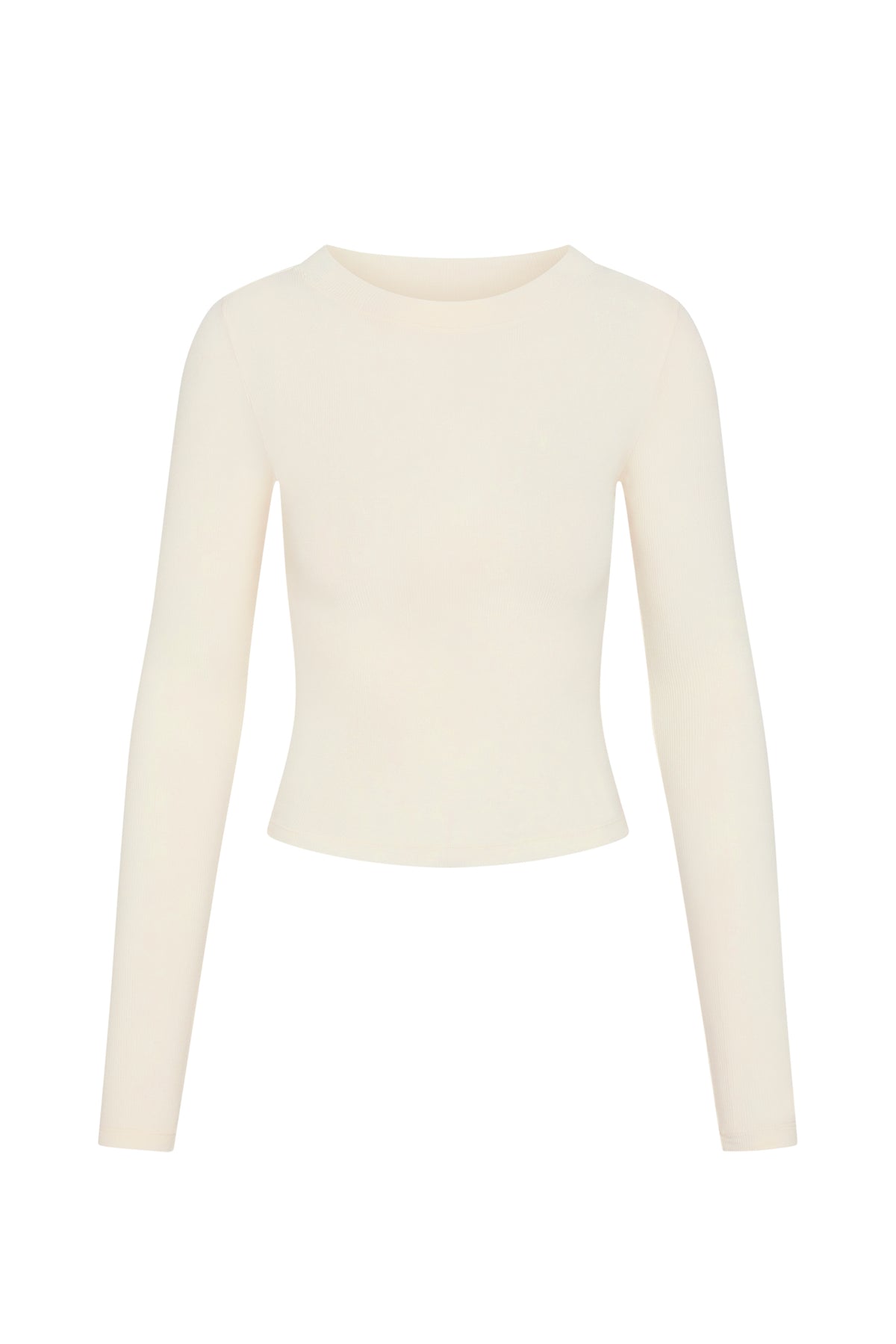 Hayworth Long Sleeve Long - Ivory Lightweight Rib