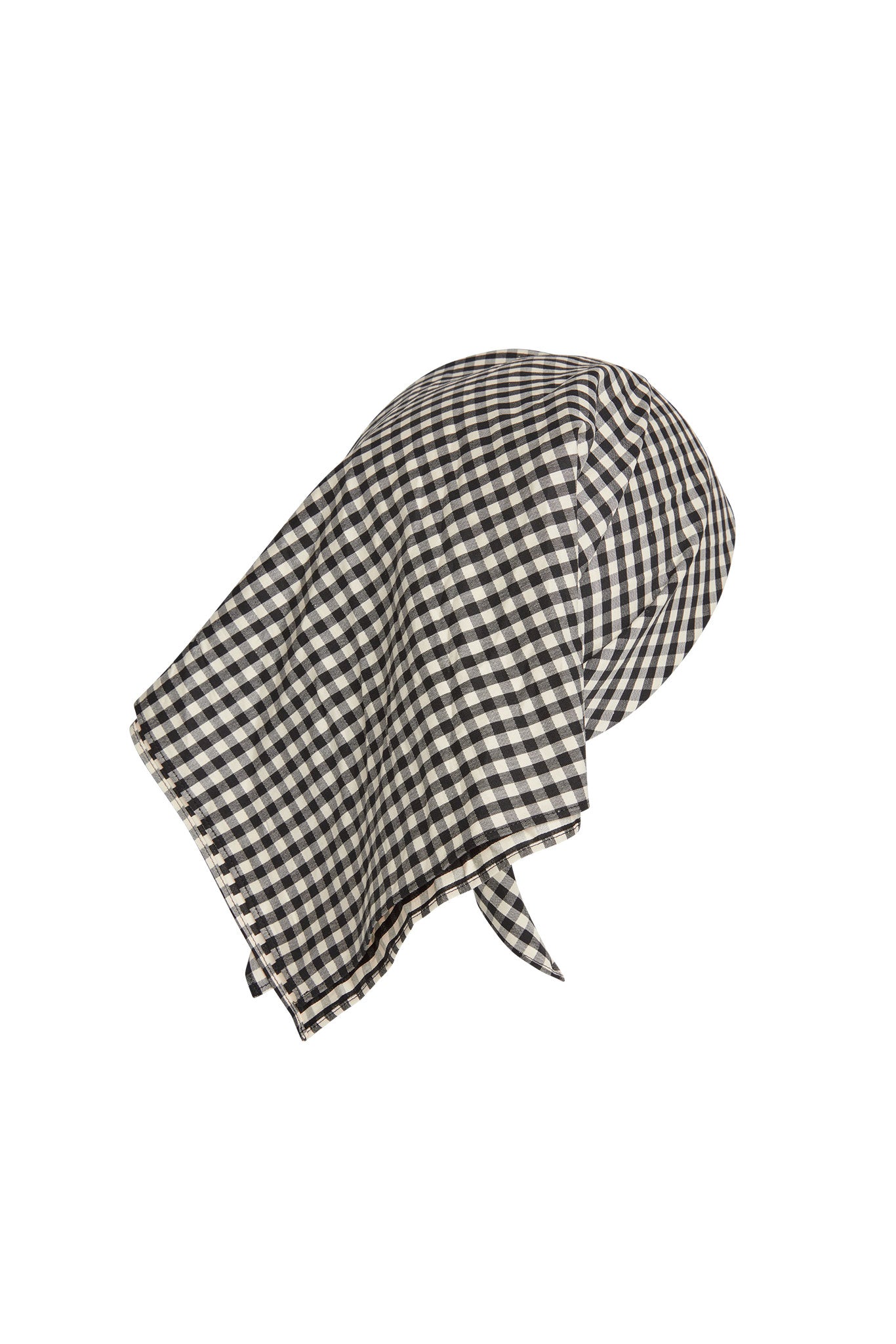 Monday Head Scarf - Black Gingham