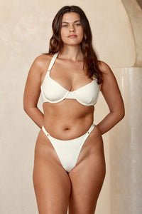 Morocco Bottom - Ivory w/ Pearl Ring