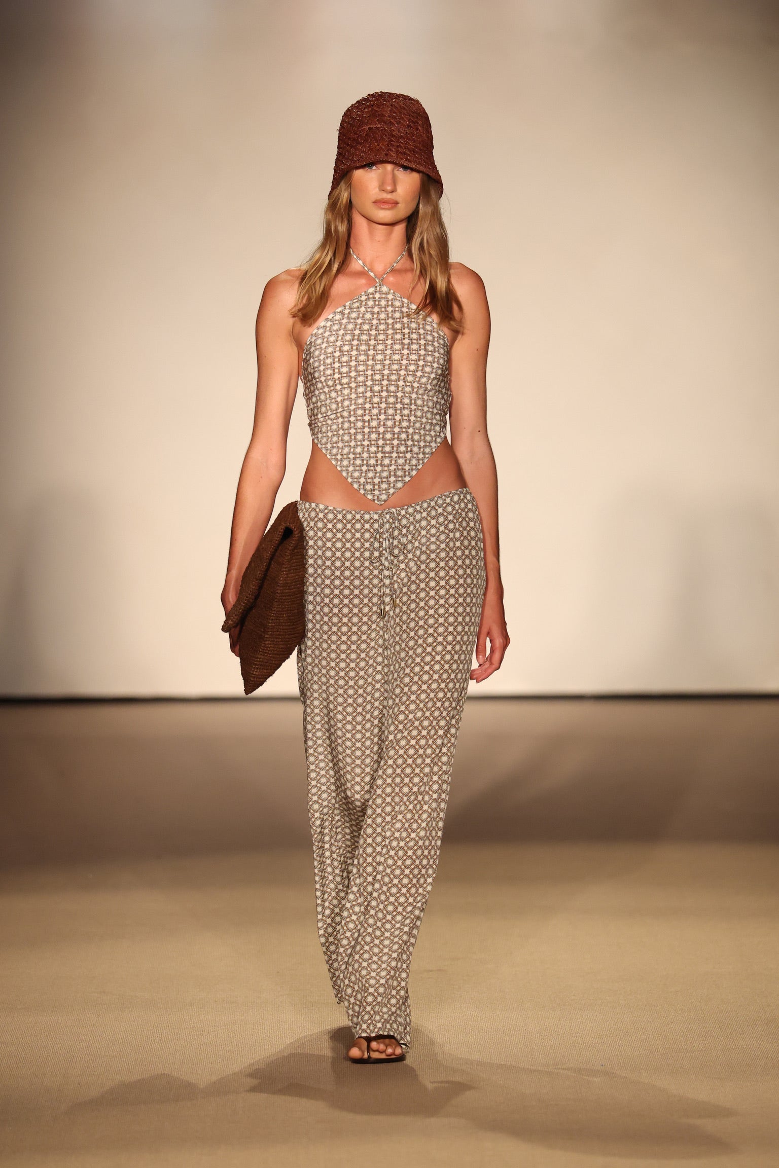 Belize Pant - Tile Geo Silk