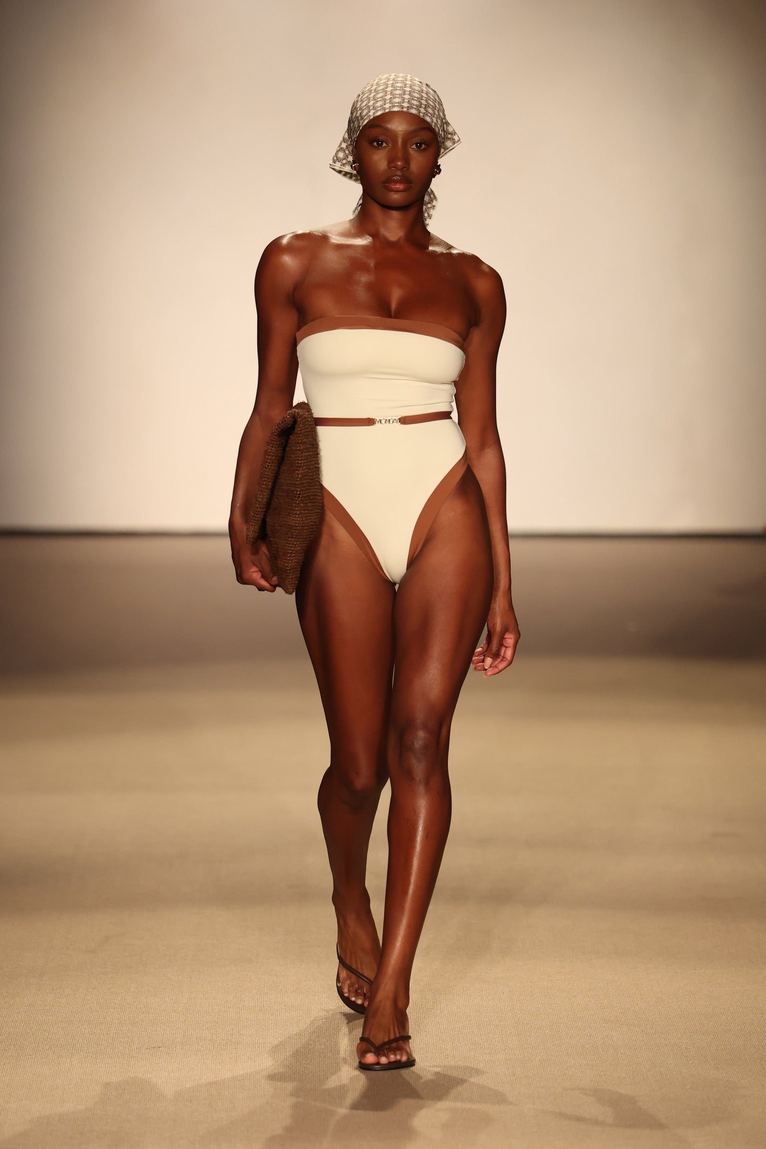 Miami One Piece - Ivory/Caramel