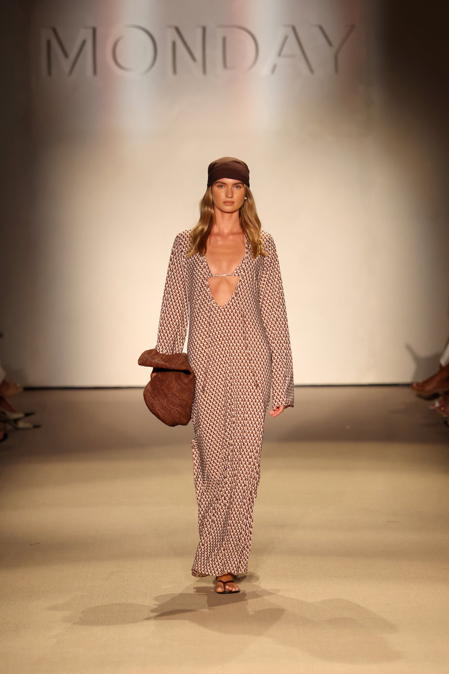 Marabella Kaftan - Husk Geo Tissue Jersey