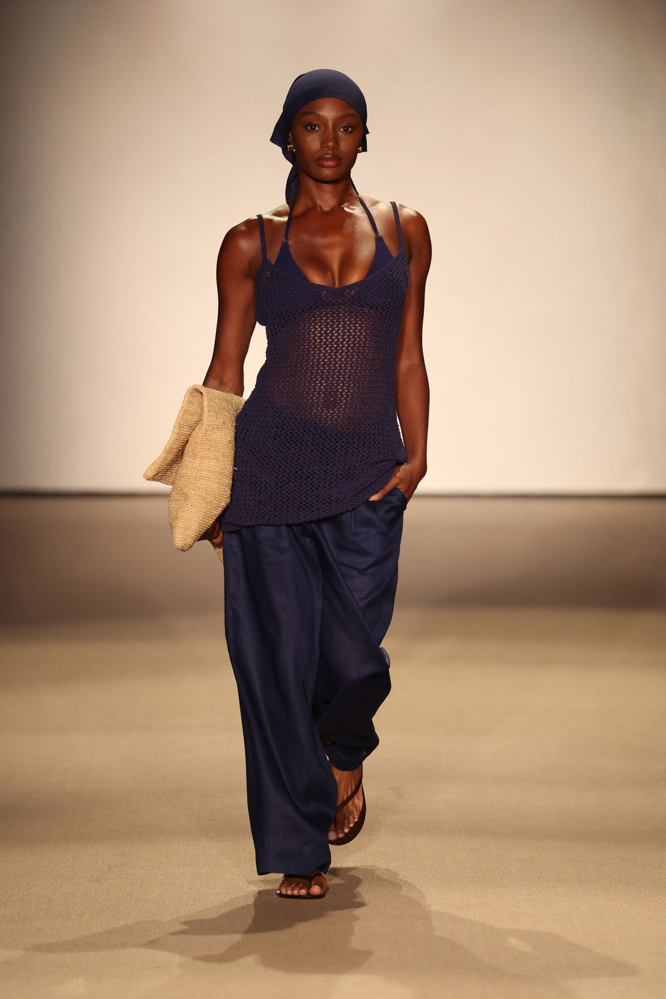 Casablanca Pants - Midnight Linen