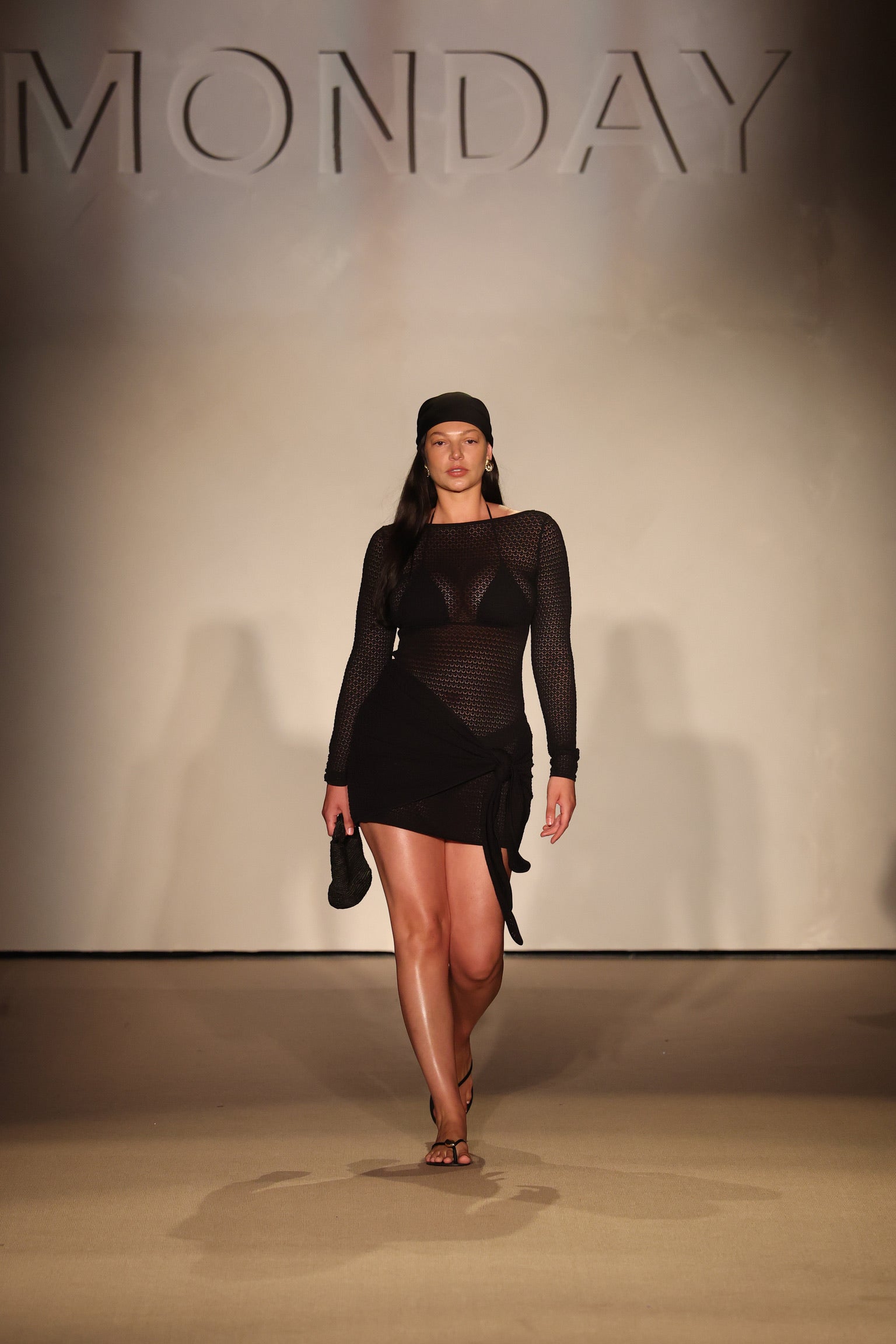 Bodrum Mini Dress - Black Lace Crochet