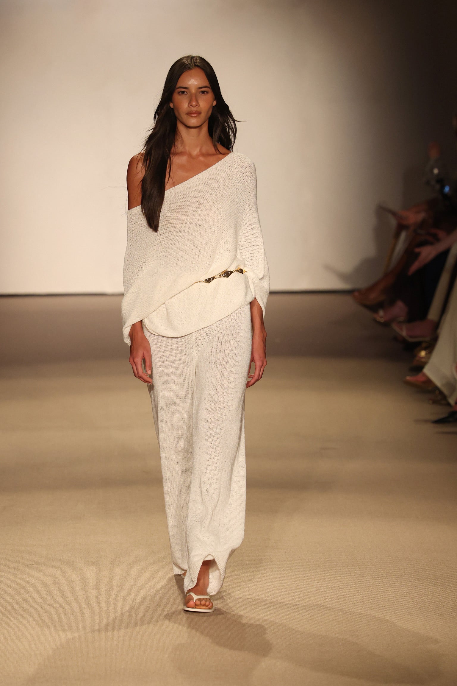 Belize Pant Open Knit - Ivory