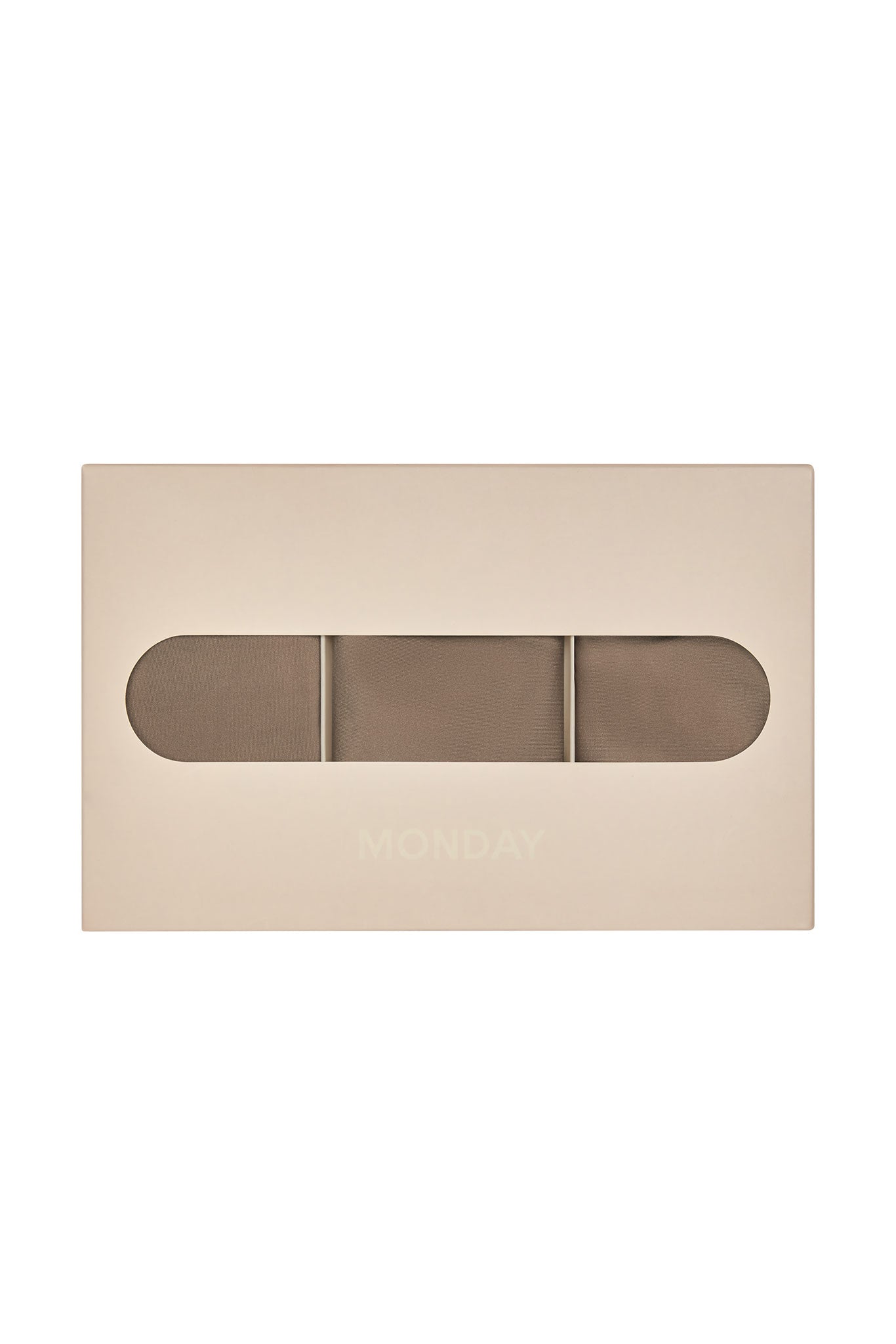 Monday Invisible Thong 3 Pack - Caramel