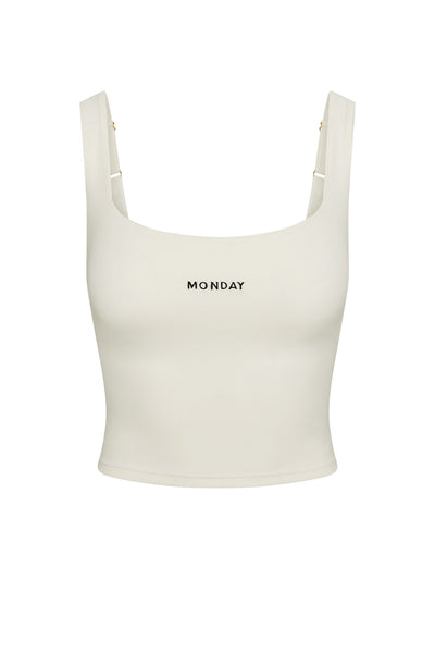 Aspen Tank - Ivory – Monday Swimwear
