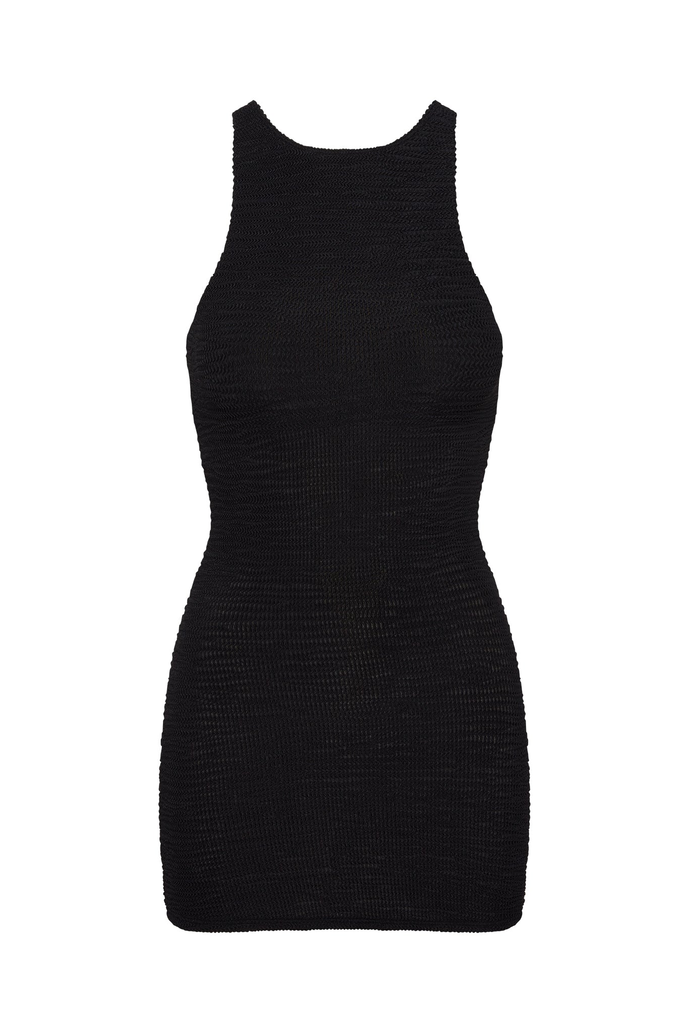 Kokomo Dress - Black Crinkle – Monday Swimwear
