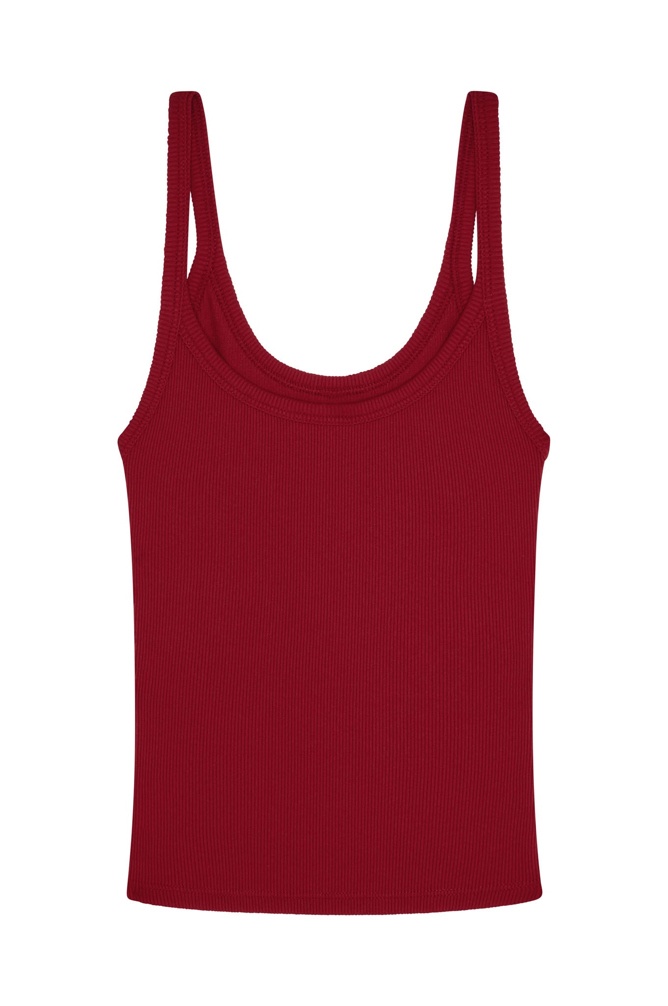 Devin Tank - Cherry Thin Rib