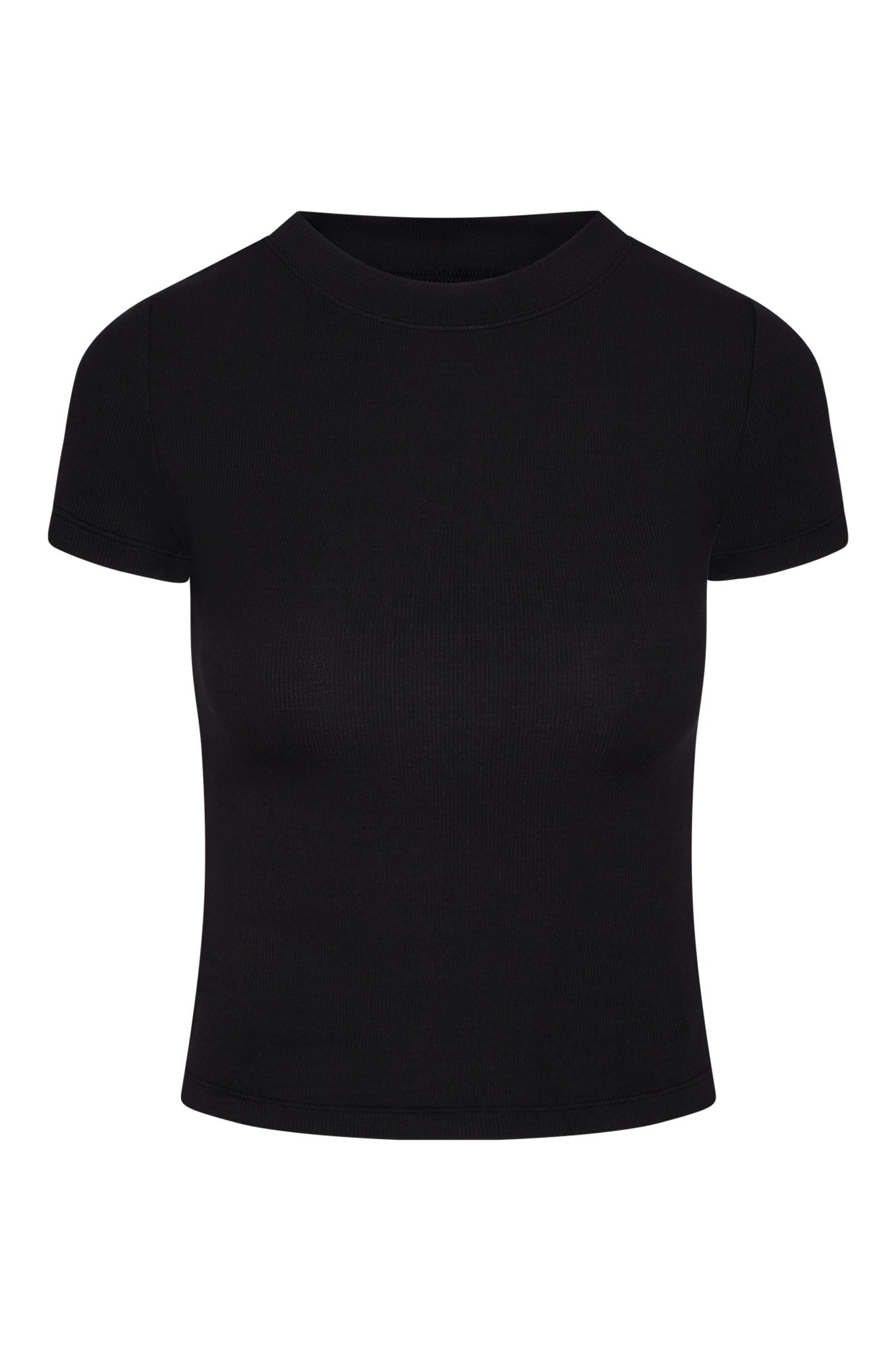 Ojai Tee Long - Black Lightweight Rib